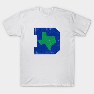 Dallas Texas D, Basketball - White T-Shirt